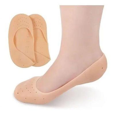 Par De Meias Sapatilha Silicone Cicatrizante Proteção