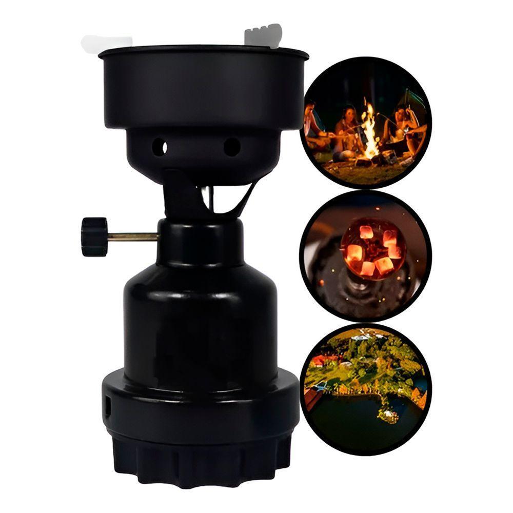 Fogareiro Acendedor De Carvão A Gás Portátil Azul - 3