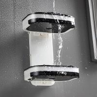 Porta Sabonete Saboneteira Parede Dupla Adesivo Banheiro - 1