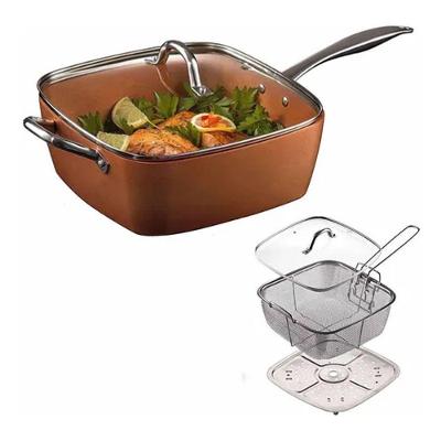 Panela Maxchef Caçarola Antiaderente 24 Cm Laranja