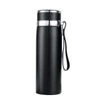 Garrafinha Térmica Aço Inox 800ml água Gelada Quente Com Vedação Academia Trilha Preto - 1