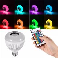 Sto391 - Lampada Led Musical Rgb Bluetooth Controle Remoto 8 Cores