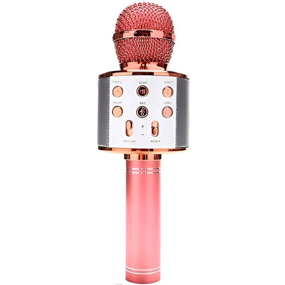 Microfone Karaoke Sem Fio Bluetooth Caixa Som - 1