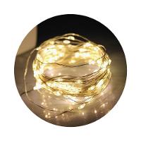 Pisca De Led Fio De Fada 100l 10 Metros A Pilha Cor Do Led Branco Quente - 1