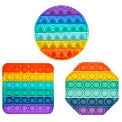 Pop It Fidget Toys Brinquedo Anti Stress Sensorial Colorido