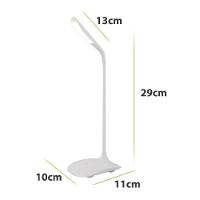 Luminária Mini Luz Led Pc Notebook Usb Flexível Portátil Branco - 5