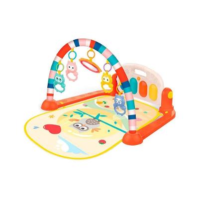 Tapete Atividades Musical Infantil Piano Luz Para Bebê Laranja
