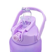 Garrafa Squeeze água Galão 2l 900ml 300ml Degrade Adesivos 3d Degrade Tampa Lilás - 6