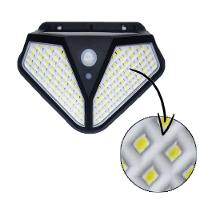 Luminaria Solar Sensorial De Parede 102 Leds A Prova D'agua
