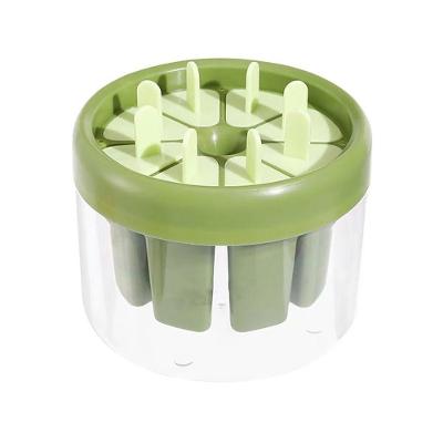 Forma Molde Fazer Picolé Sorvete 8 Palitos Reutilizável Verde