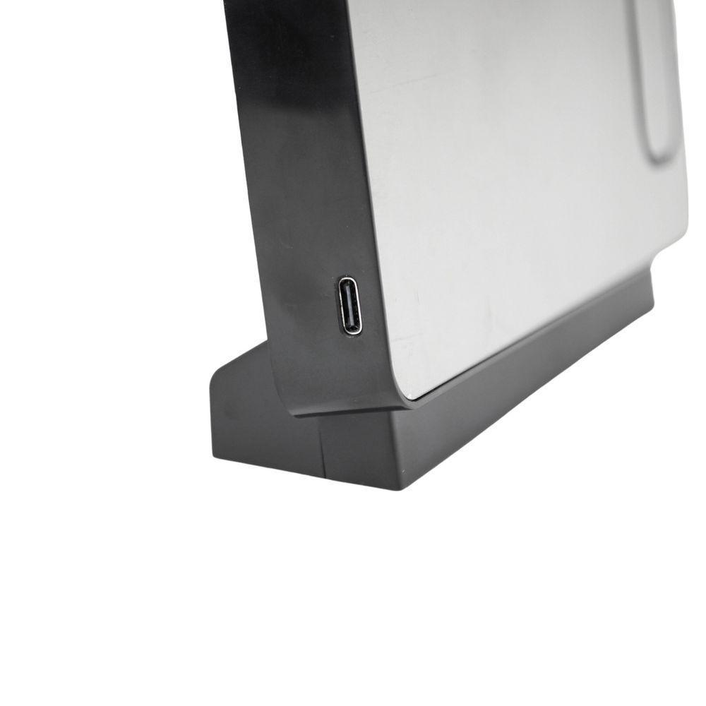 Relogio Alarme Led Espelhado Usb Com Projetor De Hora Preto - 5