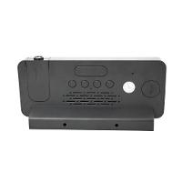 Relogio Alarme Led Espelhado Usb Com Projetor De Hora Preto - 6