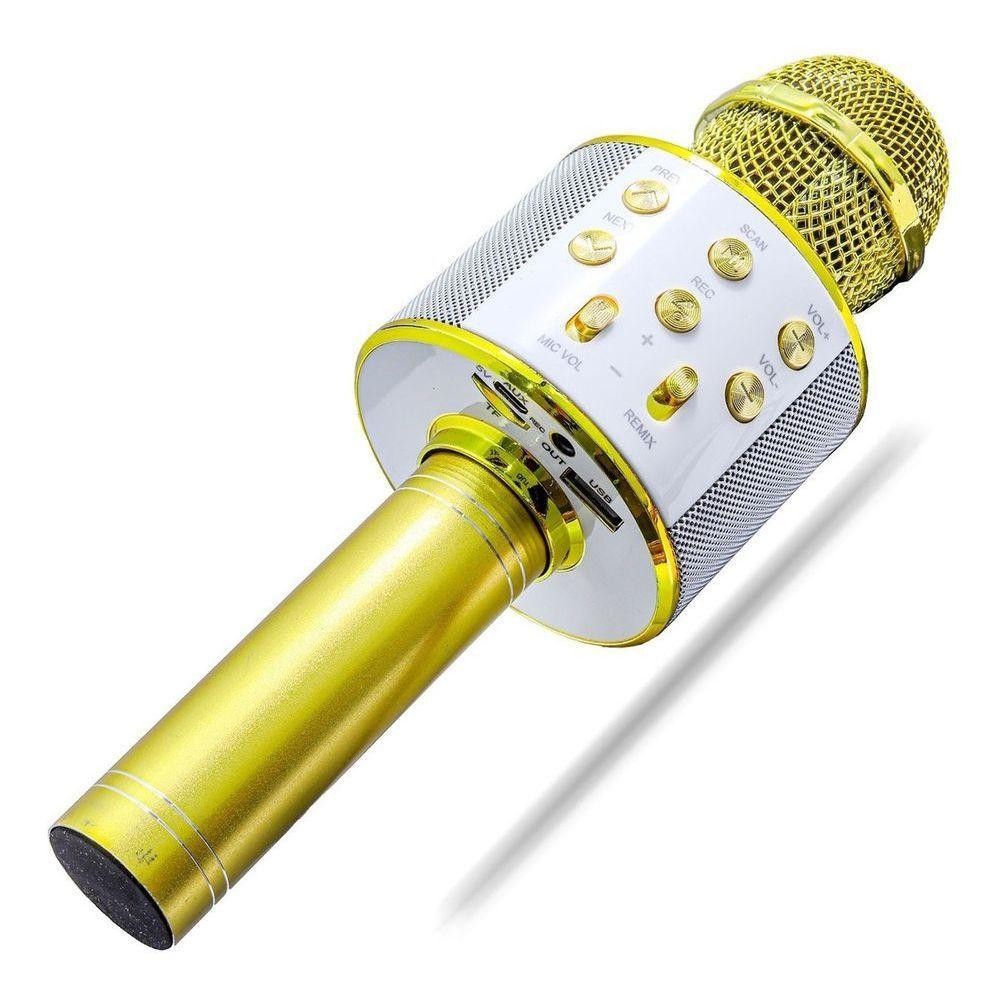 Microfone Bluetooth Karaoke Sem Fio Youtuber Reporter - 1
