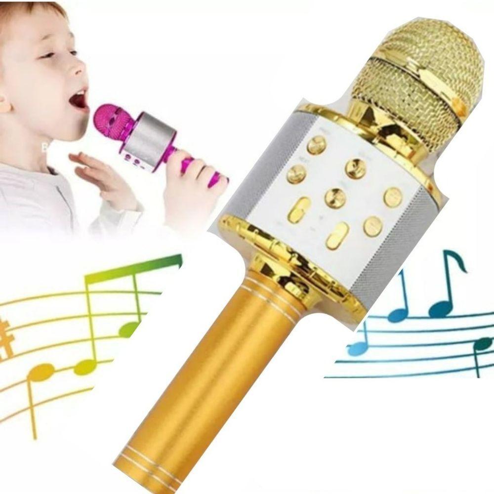 Microfone Bluetooth Karaoke Sem Fio Youtuber Reporter - 3