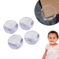 Protetor De Quina Canto Móveis Cantoneira Silicone Proteção Bebê 4 Un Redondo - 2