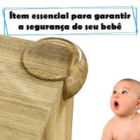 Protetor De Quina Canto Móveis Cantoneira Silicone Proteção Bebê 4 Un Redondo - 5
