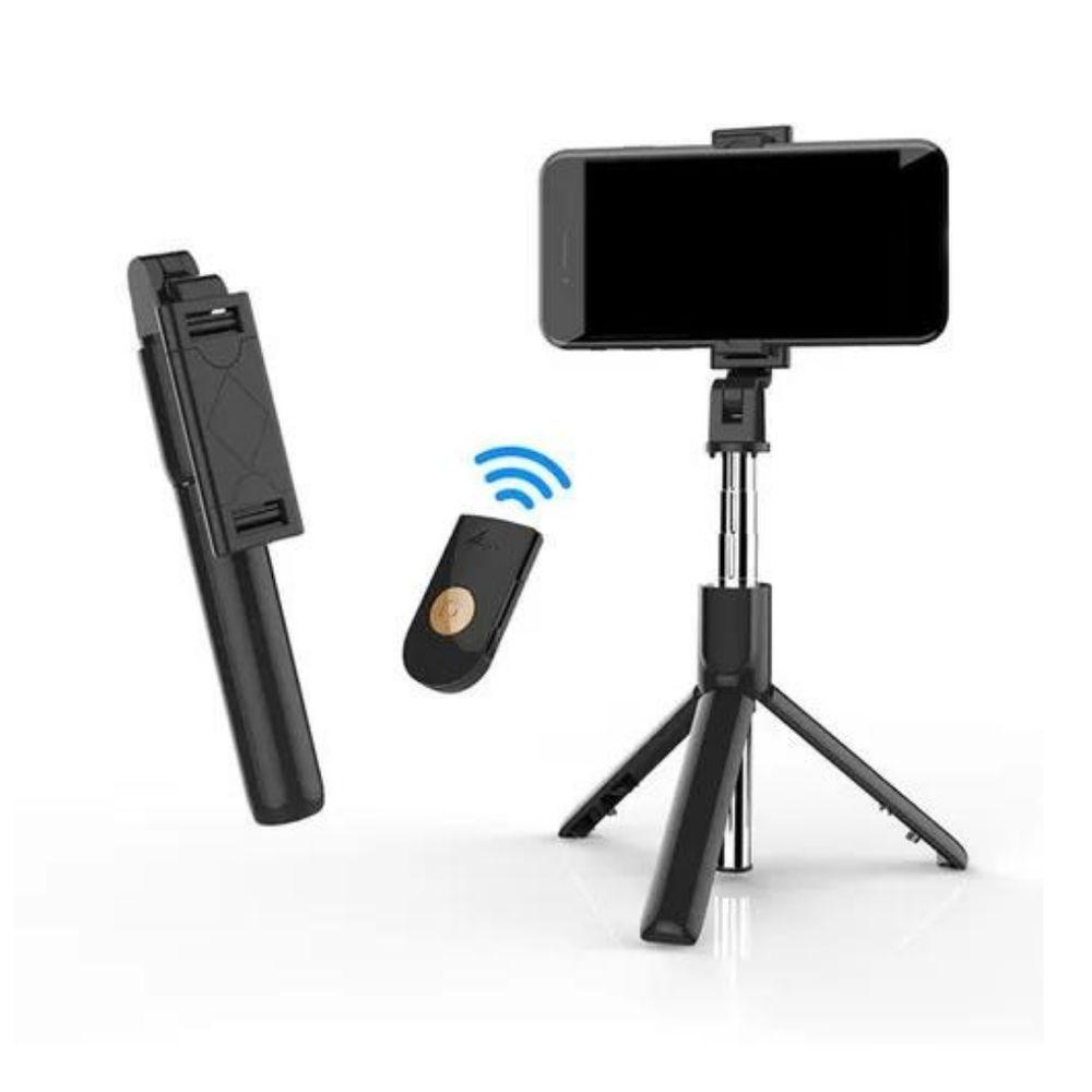 Pau De Selfie K07 Stick Integrado Bluetooph 4.0 Wireless Mini Tripe Portatil Extensivel Para Smartphone - 4