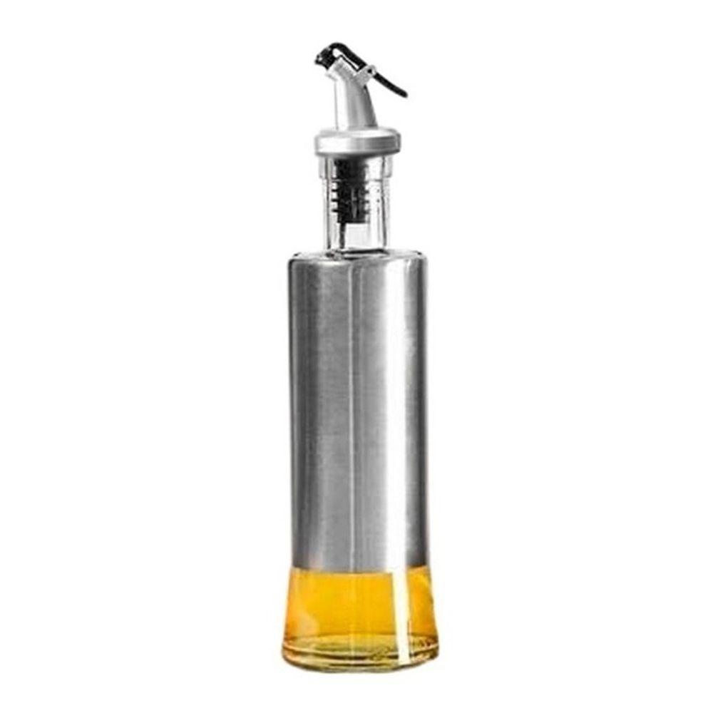 Sto155 - Porta Azeite Vinagre Galheteiro Em Vidro Aço Inox Com Dosador - 5