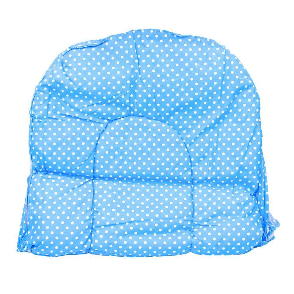 Mini Berço De Bebe Portatil Com Mosquiteiro Ninho Acolchoado Azul - 1