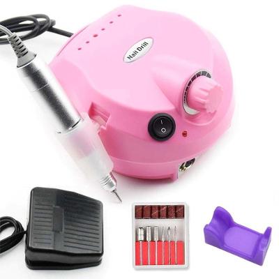 Motor Lixadeira Manicure Pedicure Ferramenta Lixa Eletrica Rosa
