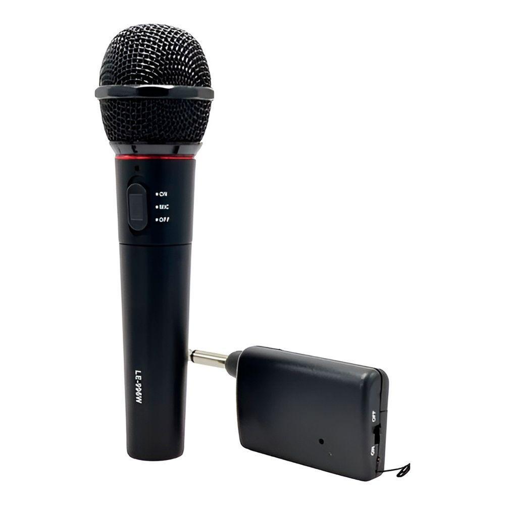 Microfone Sem Fio Wireless Com Receptor Karaokê Reunião - 4