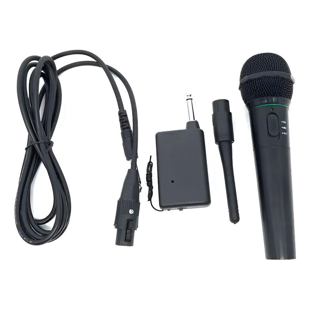 Microfone Sem Fio Wireless Com Receptor Karaokê Reunião - 6
