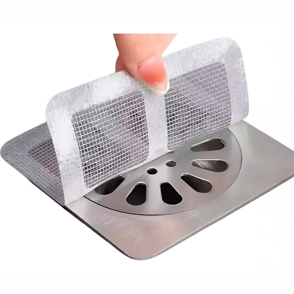 Kit Com 6 Filtros Adesivos Descartável Para Ralo Banheiro - 1