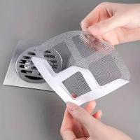 Kit Com 6 Filtros Adesivos Descartável Para Ralo Banheiro