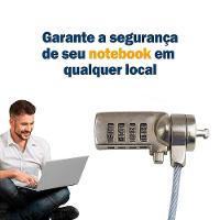 Trava De Segurança Notebook Pc Com Senha Cabo De Aço Segredo 4 Digitos - 3
