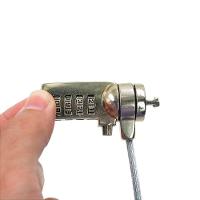 Trava De Segurança Notebook Pc Com Senha Cabo De Aço Segredo 4 Digitos - 5