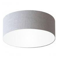 Plafon Cilíndrico Vivare Md-3014 Cúpula Em Tecido 50x15cm - Bivolt Rustico-cinza 127/220v - 2