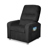 Poltrona Do Papai Reclinável Confortável Com Fibra Siliconada Preto - 2