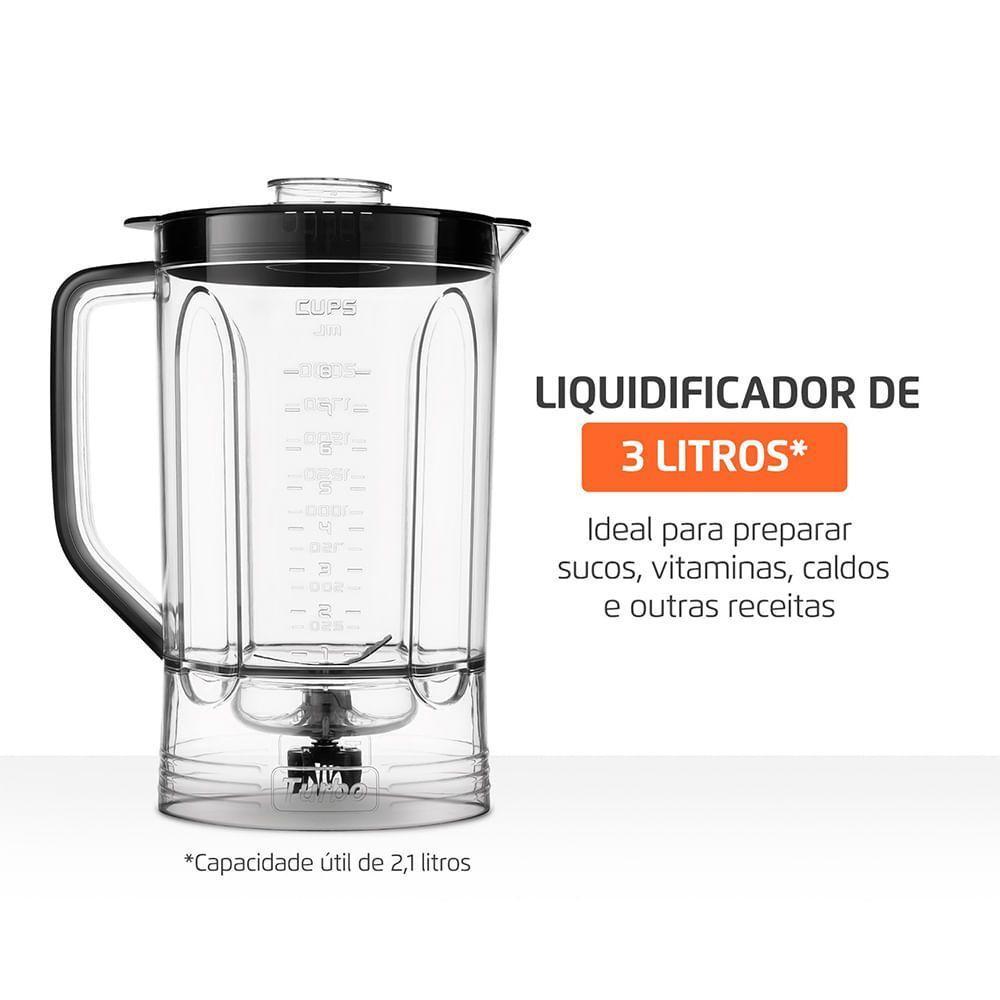 Multiprocessador Turbo Chef 3 Em 1 Mondial Preto 1000W MPN-02-BE 220V - 6