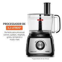Multiprocessador Turbo Chef 3 Em 1 Mondial Preto 1000W MPN-02-BE 220V - 5