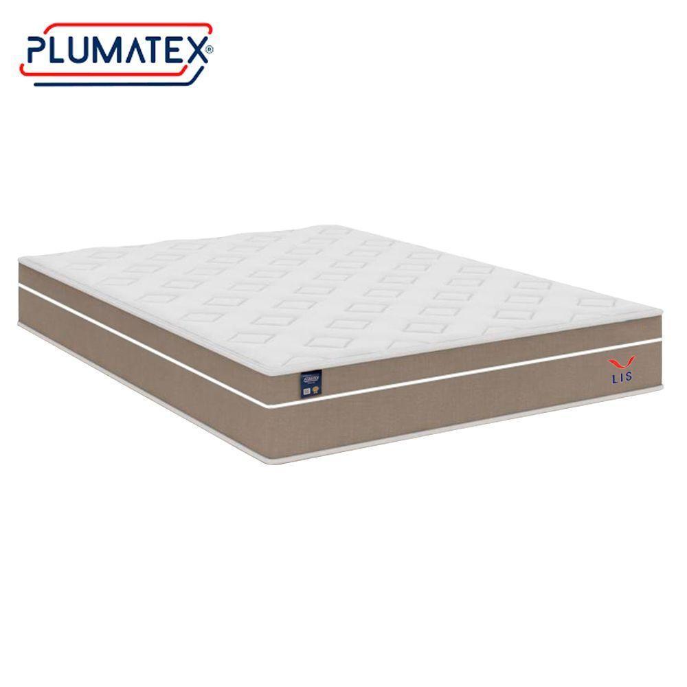 Cama Box Casal Suede + Colchão Lis Molas Ensacadas Plumatex 138cm Cor:bege - 8