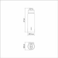 Garrafa Térmica Tramontina Aço Revestido Lilás Com Canudo 650ml