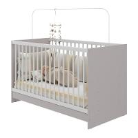 Berço 3 Em 1 Para Colchão 60 X 130 Cm Multimóveis Mp0527g - Cinza/branco - 2
