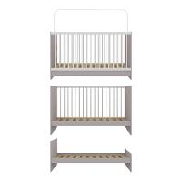 Berço 3 Em 1 Para Colchão 60 X 130 Cm Multimóveis Mp0527g - Cinza/branco - 7