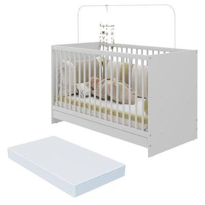 Berço 3 Em 1 Com Colchão Incluso Multimóveis Mp4394 Branco