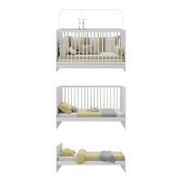 Berço 3 Em 1 Com Colchão Incluso Multimóveis Mp4394 Branco - 5