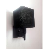 Arandela Quadrada Md-2019 Preto C- Inter Liga E Desl Cúpula Em Tecido Preto - Bivolt - 1