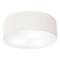 Plafon Cilíndrico Vivare Md-3046 Cúpula Em Tecido 35x12cm - Bivolt Branco 127/220v - 3