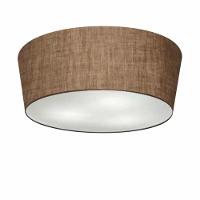 Plafon Cone Md-3004 Cúpula Em Tecido 15/50x40cm Café - Bivolt - 1