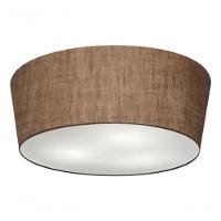 Plafon Cone Md-3004 Cúpula Em Tecido 15/50x40cm Café - Bivolt - 3