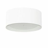 Plafon Cilíndrico Md-3161 Cúpula Em Duplo Tecido 50x25cm Branco - Bivolt - 1