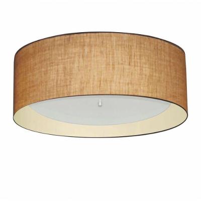 Plafon Para Quarto Cilíndrico Sq-3008 Cúpula Cor Palha Bege