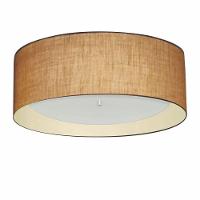 Plafon Para Quarto Cilíndrico Sq-3008 Cúpula Cor Palha Bege - 1