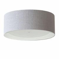 Plafon Para Quarto Cilíndrico Sq-3008 Cúpula Cor Cinza Branco - 1