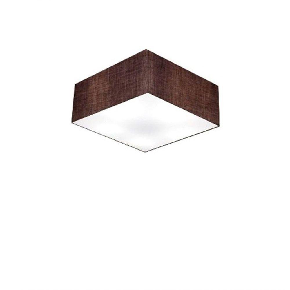 Plafon Para Banheiro Quadrado Sb-3000 Cúpula Cor Café - 1