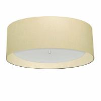 Plafon Para Banheiro Cilíndrico Sb-3008 Cúpula Cor Algodão Crú Bege - 1